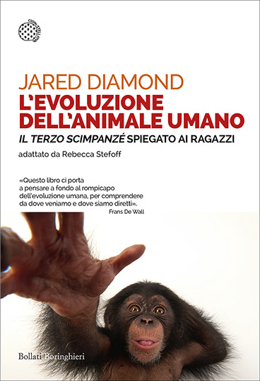 Copertina di evoluzione dell'animale umano. il terzo scimpanzé spiegato ai ragazzi (l')