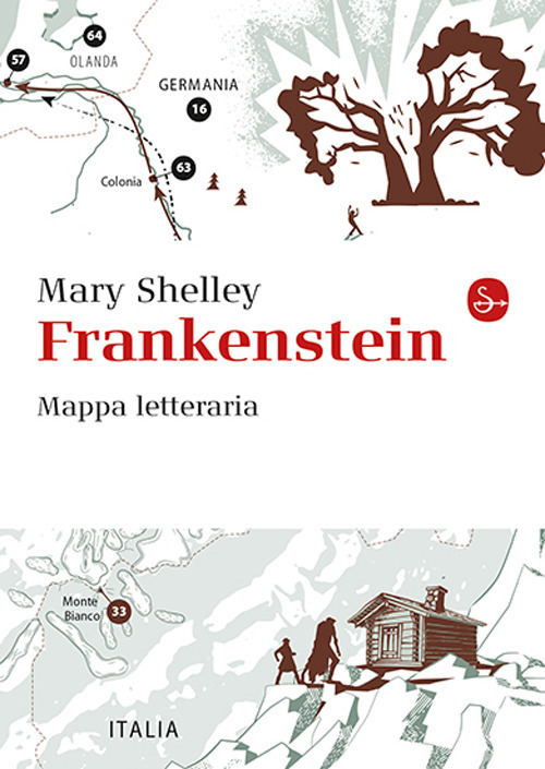 Copertina di Edizioni disponibili solo per le librerie fisiche frankenstein. mappa letteraria