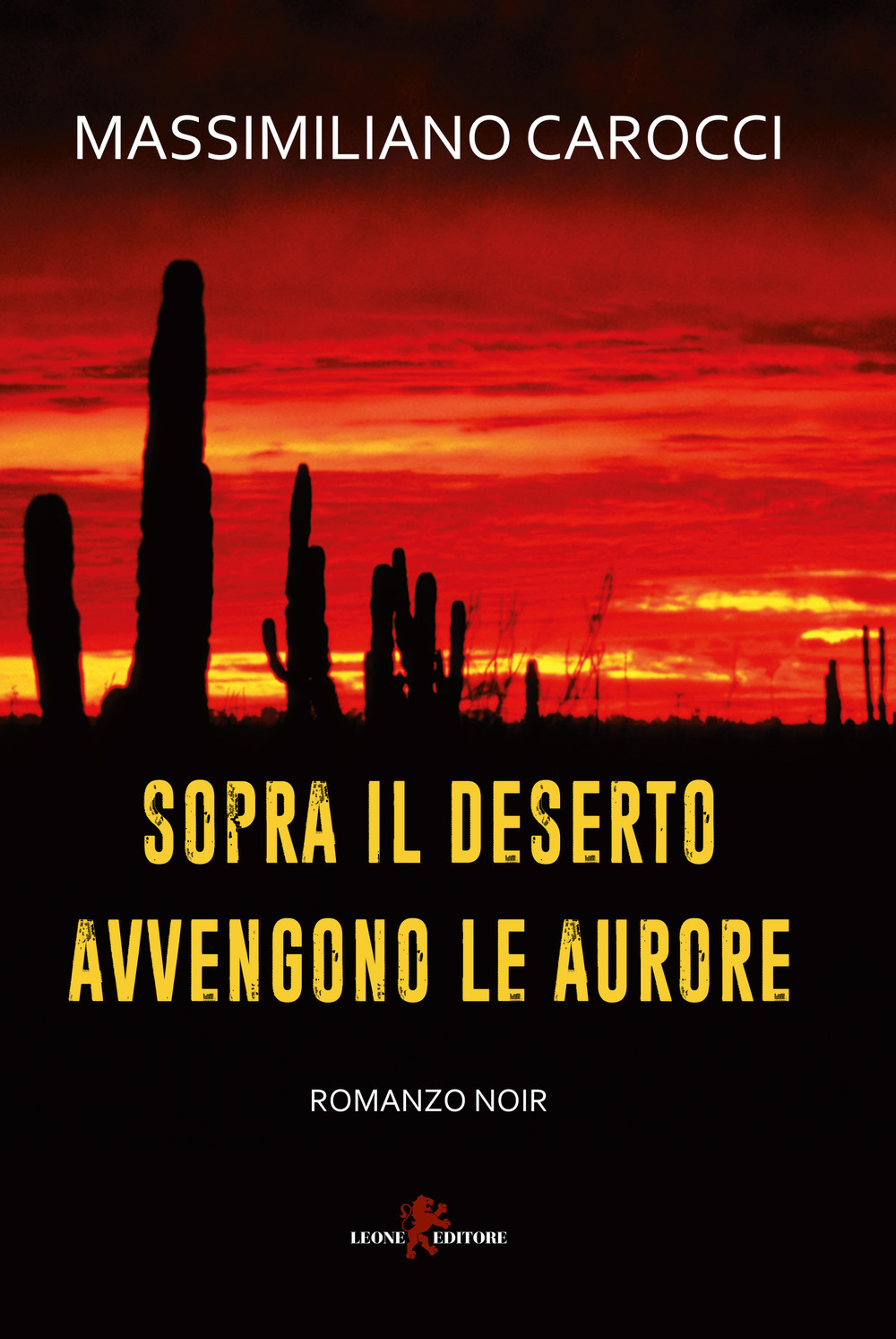 Copertina di sopra il deserto avvengono le aurore